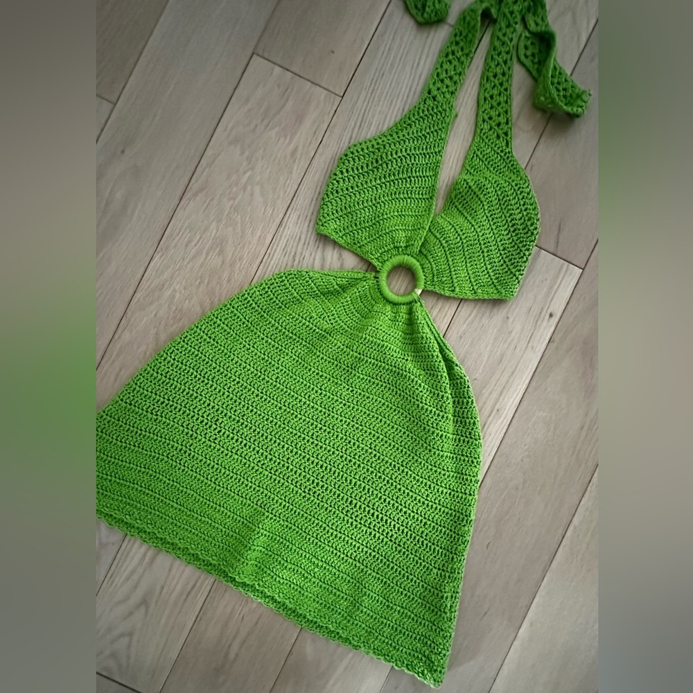 Crochet dress cover up nwot size small